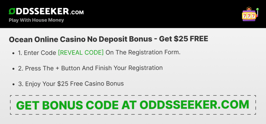 Ocean Online Casino No Deposit Bonus