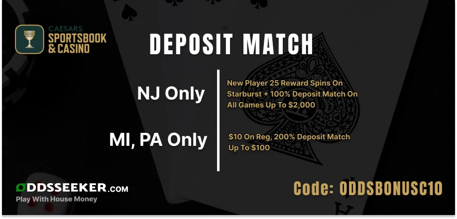 Casino bonus Offers in NJ, MI and pA