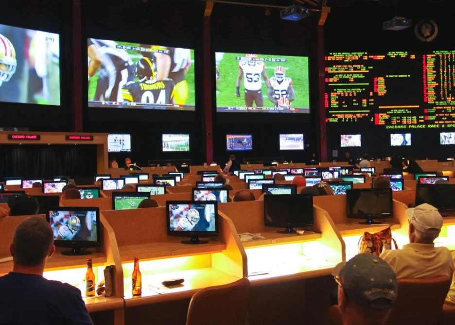 Sports betting room in casino.