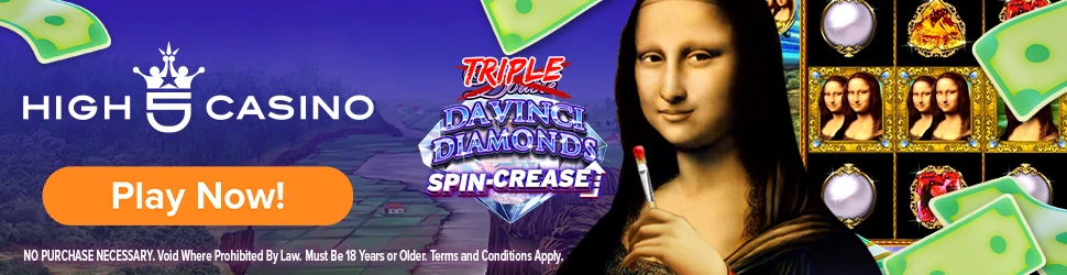 High 5 Casino - Play Triple Double Davinci Diamonds Now!